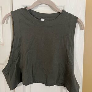 Lululemon All Yours Sleeveless Olive Green Women's Top